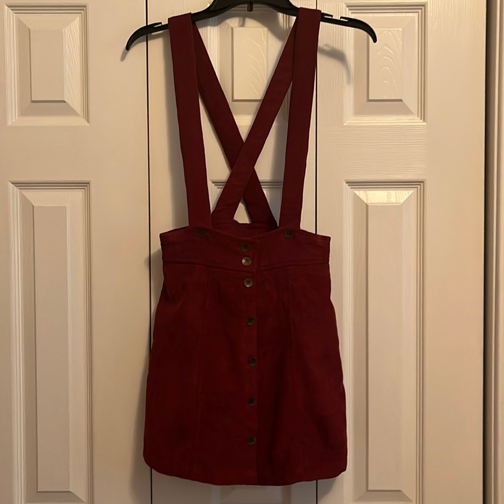 XS garnet Shein overall skirt